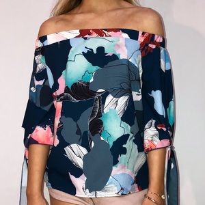 Bar III NWOT Off the Shoulder Blouse